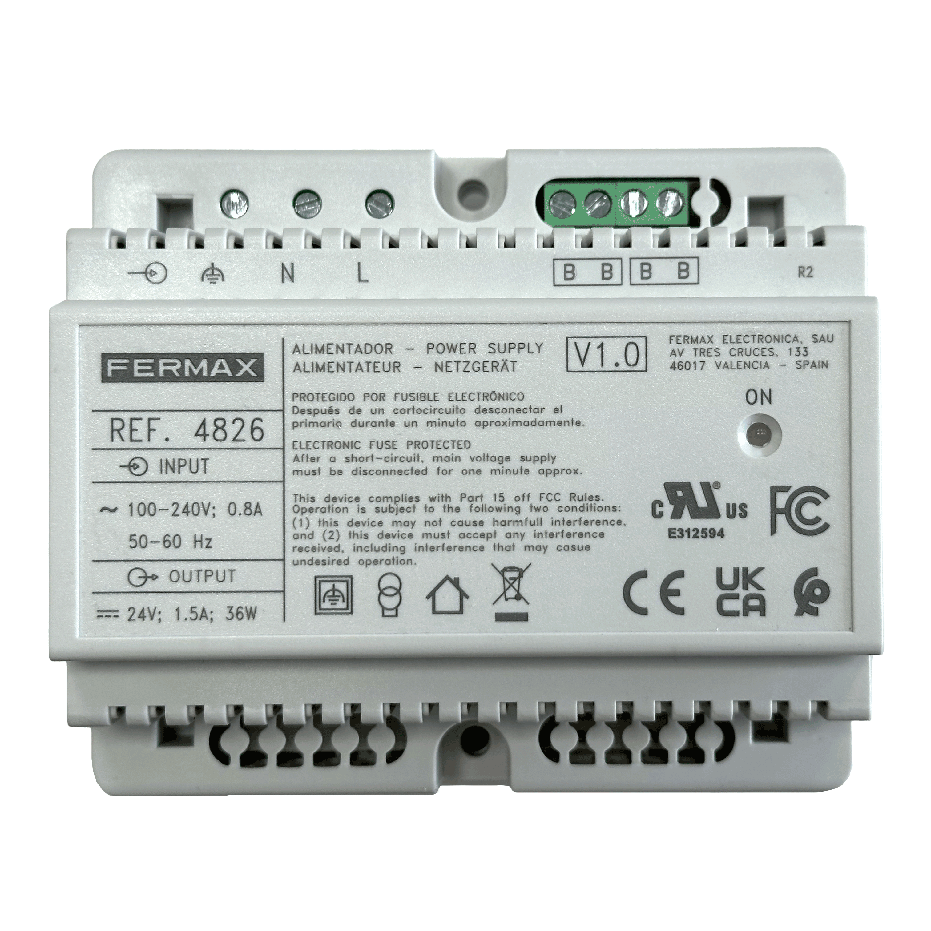 POWER SUPP. UNIT+FILTER DIN6 24VDC-1.5A